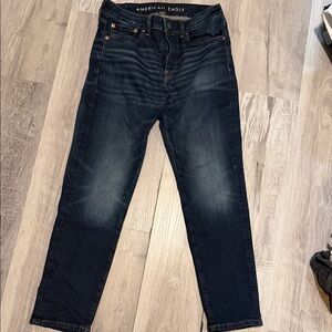 American Eagle Outfitters Men's Deep Indigo Athletic Fit Jeans